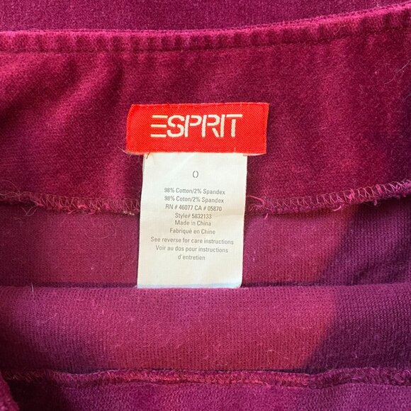 Esprit Corduroy Studded Wrap-Style Skirt - Picture 4 of 4